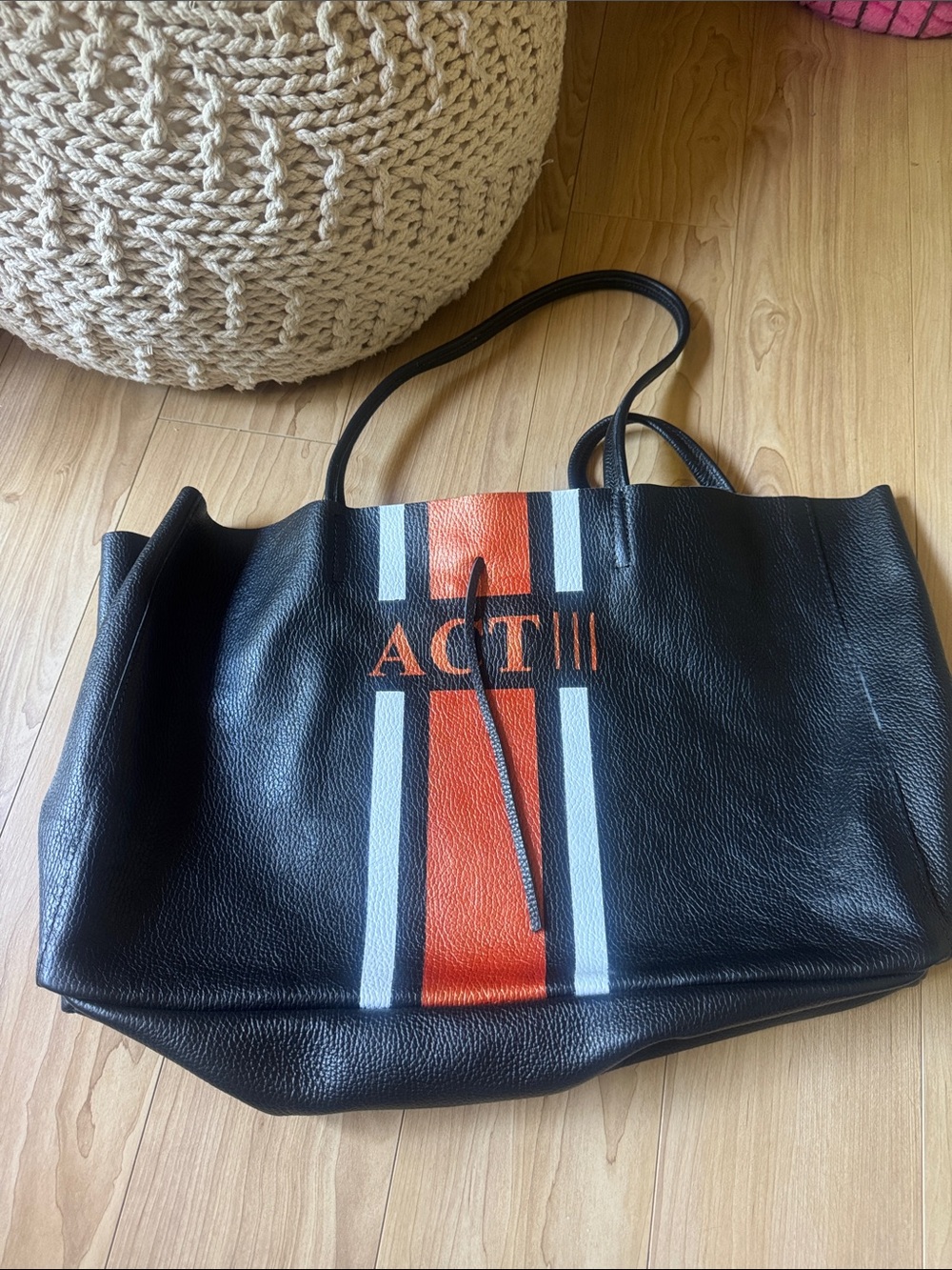 Egerton Italian Leather Shopper - Black
 - ACT III